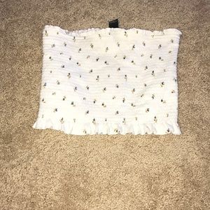 Floral print tube top